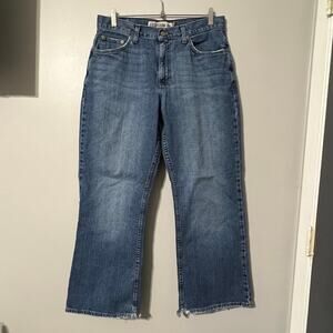 Aeropostale Benton Bootcut Jeans Mens 32x30 (32x28) Denim Distressed Hem